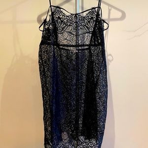 Free People Black Lace Intimate Slip